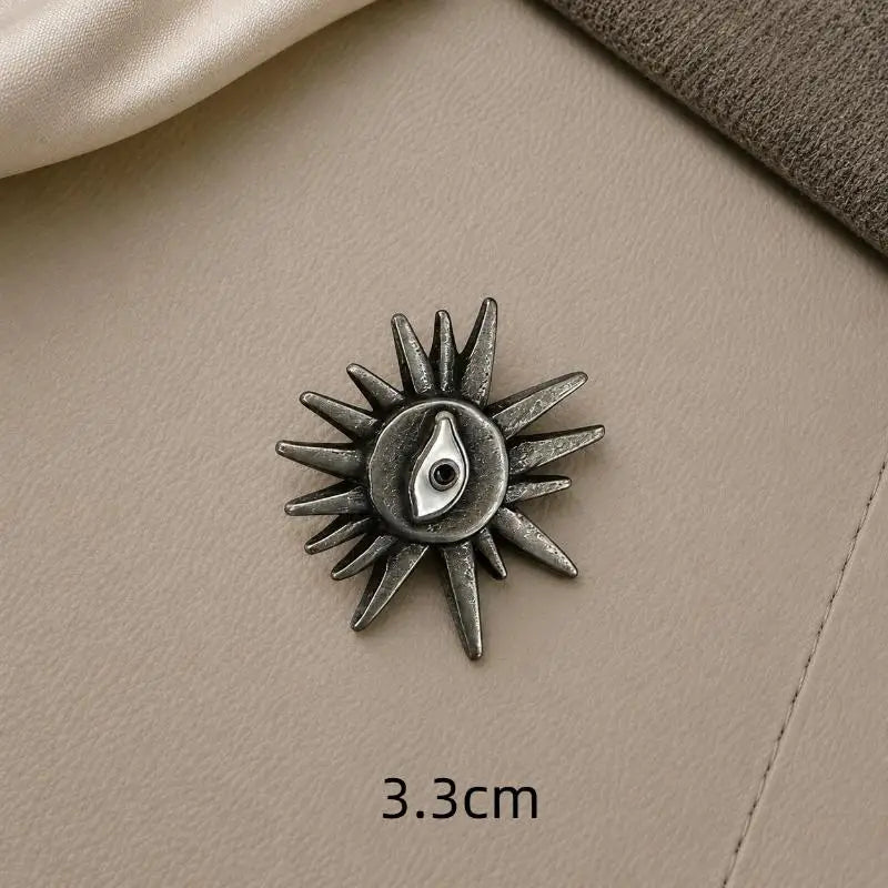 Eye-Shaped Shank Button – Creative Alloy Sweater Accessory Shank Button Richie's A2