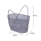 PP Hollow Bathroom Storage Basket – Large Capacity Laundry Hamper Bathroom Storage Basket Richie's Purple