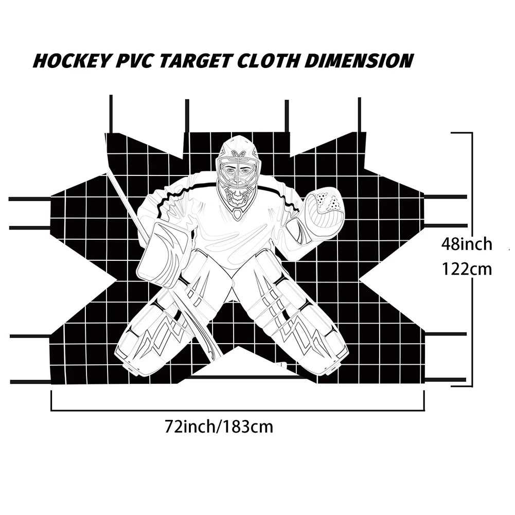 Hockey Goalie Training Target Net – Accuracy Practice Aid Hockey Training Net Richie's 122x183cm