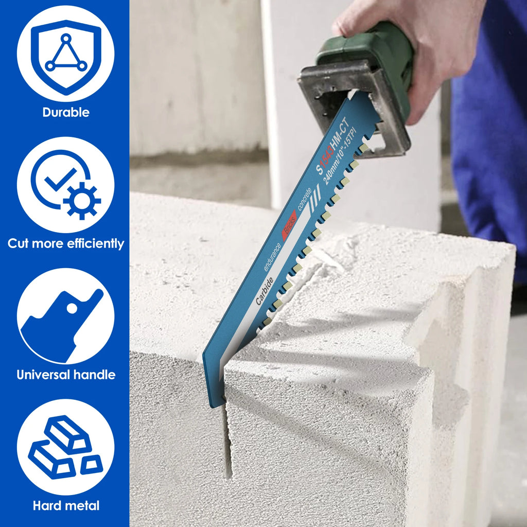 Toorise Reciprocating Saw Blade 10–20" Alloy Steel Masonry Reciprocating Saw Blade Richie's