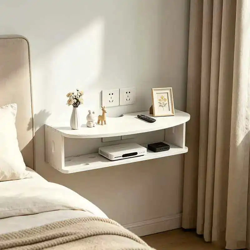 No-Drill Wall Socket Shelf – Bedside & Router Storage Rack Wall Storage Rack Richie's