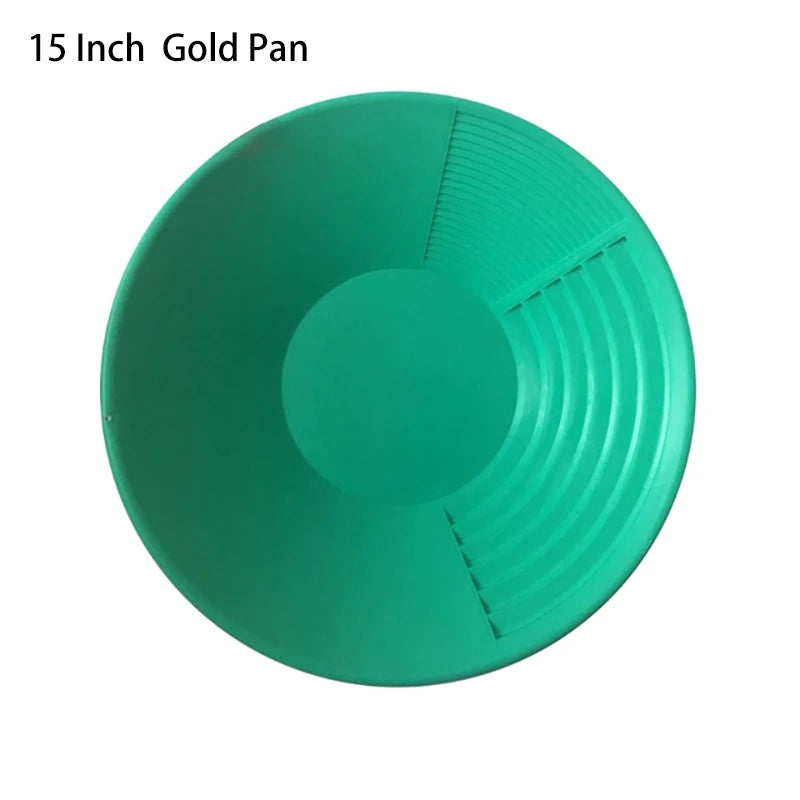 Gold Panning Pan & Sieve Set 10/14/15 Inch | Mining Kit Gold Panning Kit Richie's 1PC 15 inch Green