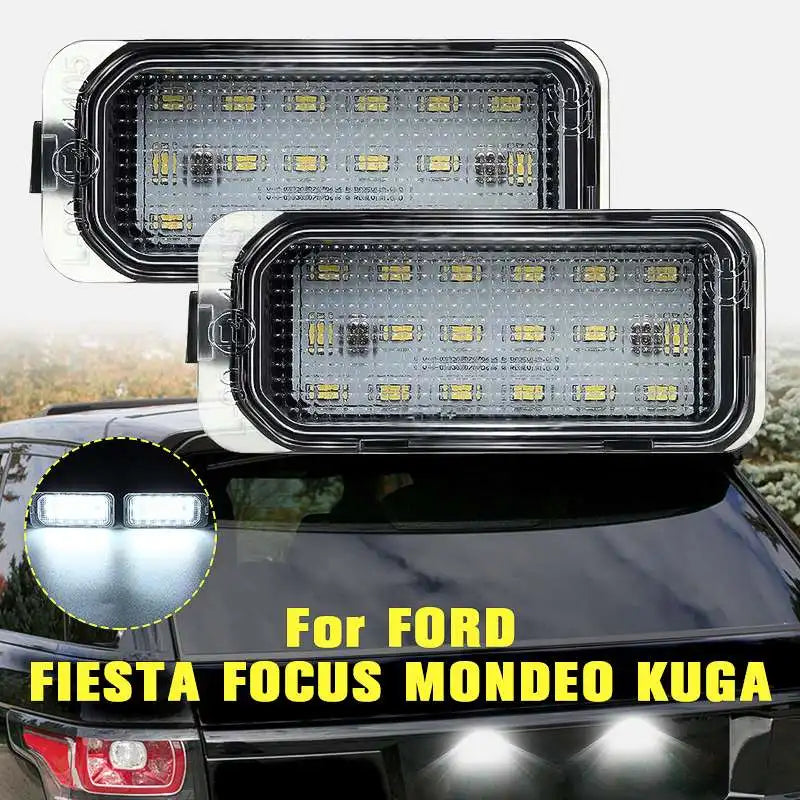 18-SMD LED License Plate Light 12V for Ford Focus Fiesta Mondeo LED License Plate Light Richie's Default Title