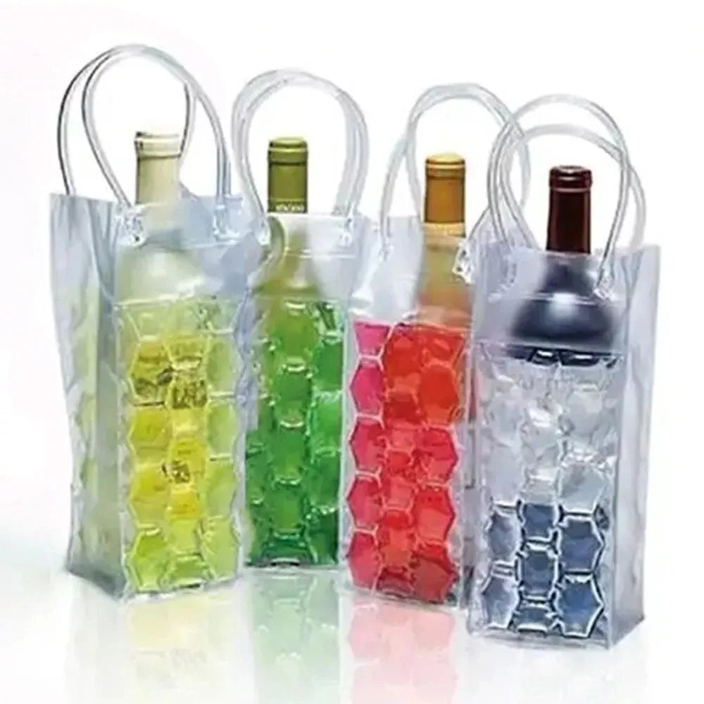 Portable PVC Wine Bottle Freezer Bag – Insulated Cooler Tote Bottle Cooler Bag Richie's