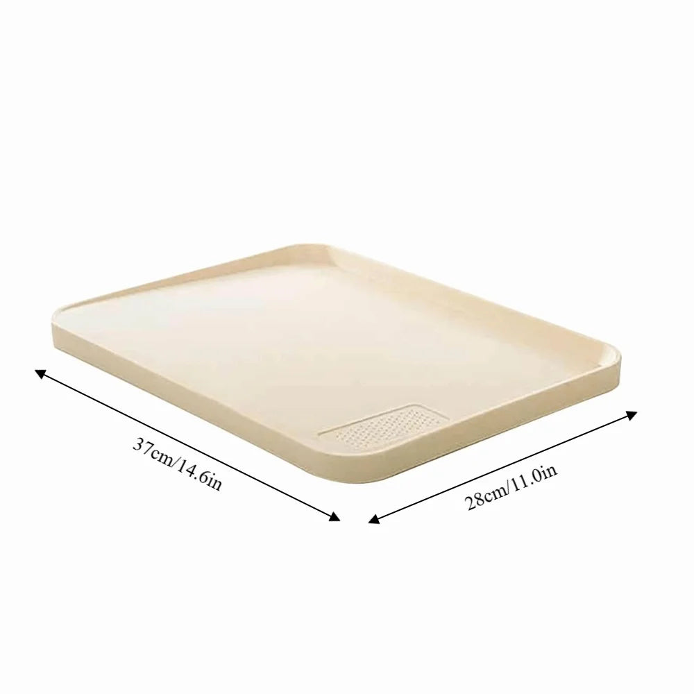 PP Plastic Cutting Board Anti-Slip Raised Edge 14.6×11in | Richie's Plastic Cutting Board Richie's