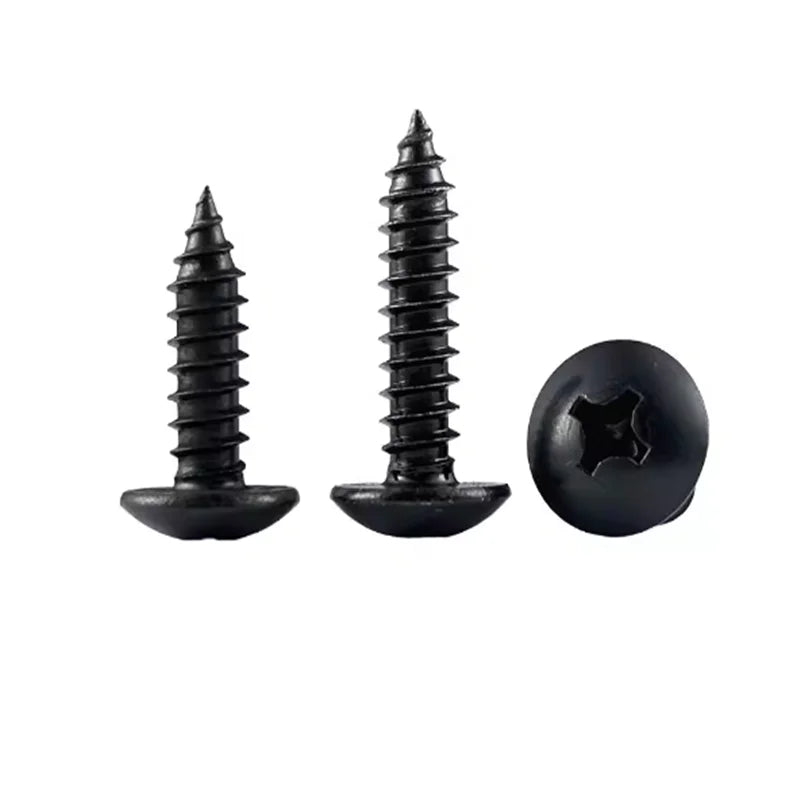 M3 M4 M5 Black Truss Head Phillips Self-Tapping Screws 25–50pc Self-Tapping Screws Richie's