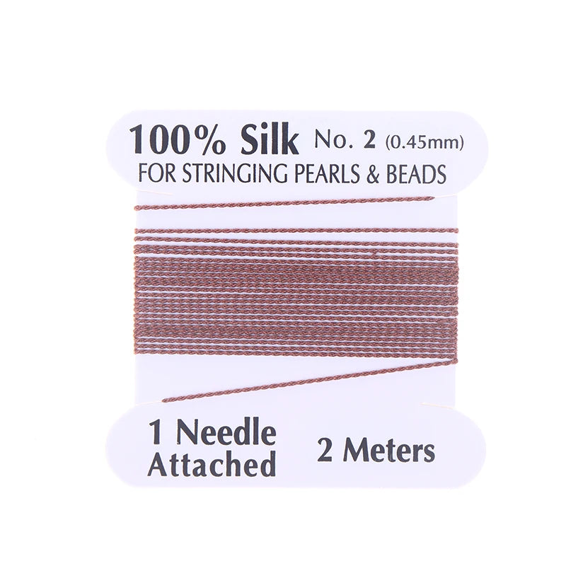 0.45mm Natural Silk Cord Rope – DIY Jewelry Making Thread Jewelry Making Cord Richie's Brown