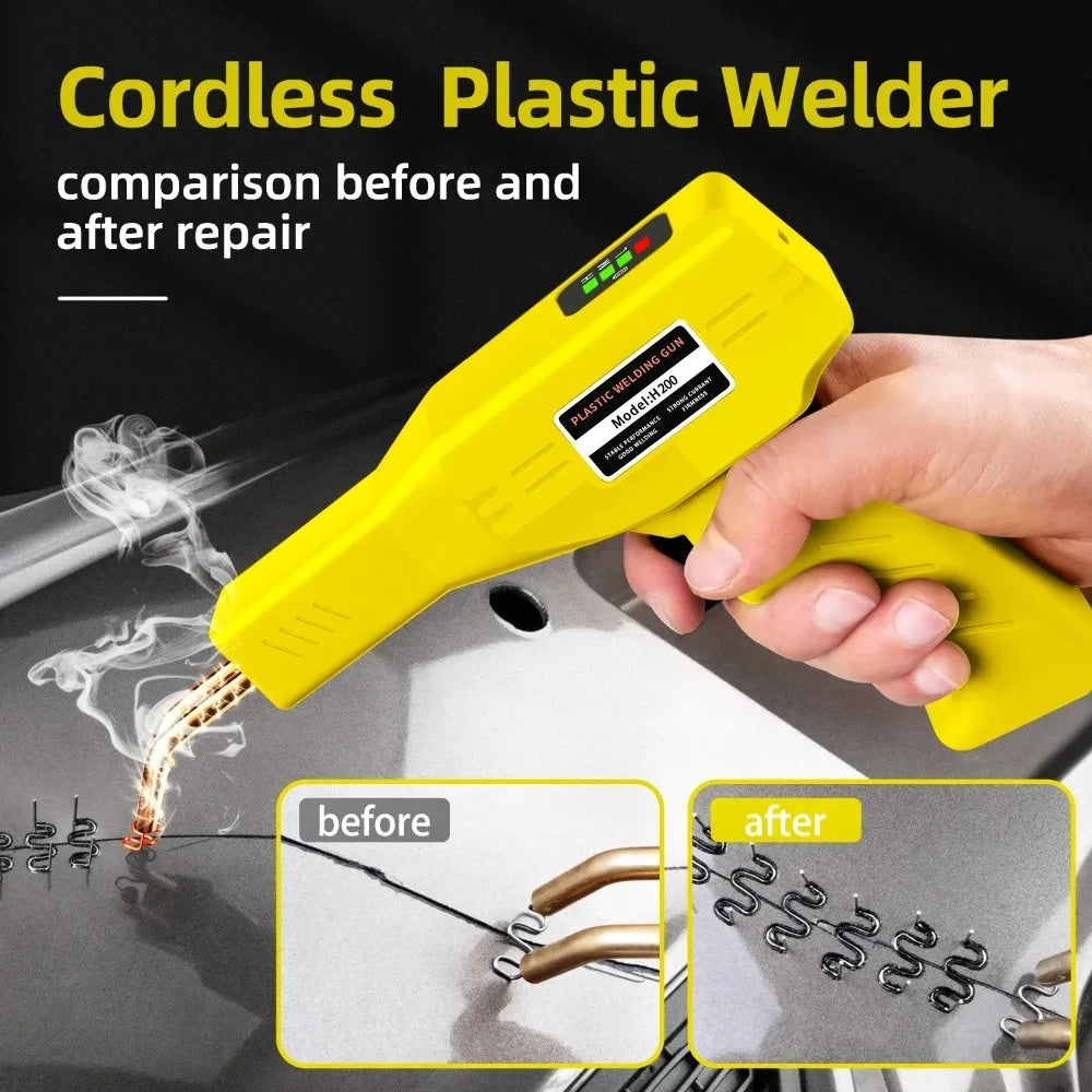 200W Rechargeable Plastic Welding Gun – Car Bumper Repair Kit Plastic Welding Gun Richie's