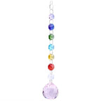 K9 Crystal Rainbow Suncatcher Hanging Pendant Prism Decor Crystal Suncatcher Pendant Richie's Purple