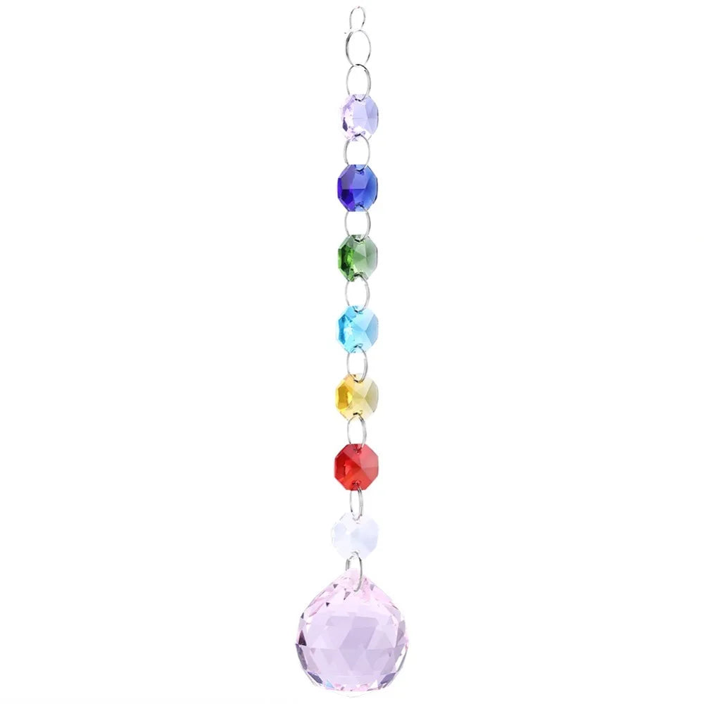 K9 Crystal Rainbow Suncatcher Hanging Pendant Prism Decor Crystal Suncatcher Pendant Richie's Purple