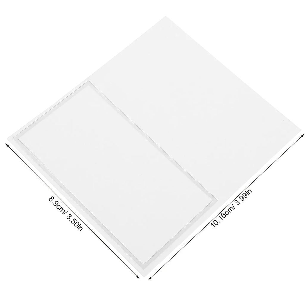 100Pcs Gold Foil Blank Tent Name Cards for Weddings & Parties Table Place Cards Richie's Silver