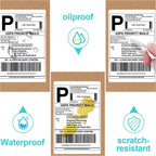 Marklife 4x6 Direct Thermal Shipping Labels 100x150mm | 100-500 PCS Thermal Shipping Labels Richie's