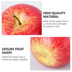 Realistic Red Artificial Apple Foam Prop & Home Decor Ornament Artificial Fruit Decor Richie's