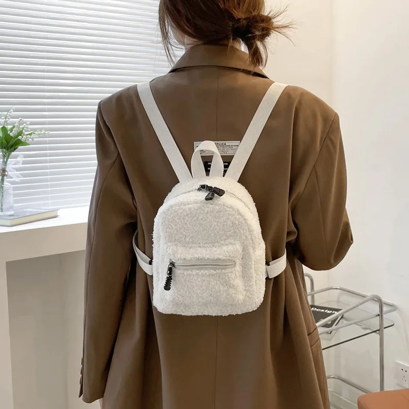 Women's Mini Corduroy Backpack – Casual Small Bookbag Mini Backpack Richie's