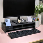 Multi-Compartment Desktop Organizer with Drawer & Monitor Stand Desktop Organizer Stand Richie's Default Title