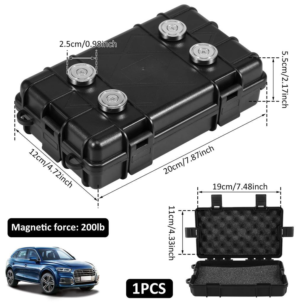 Magnetic Key Holder Box – Waterproof Under Car Spare Key Safe Magnetic Key Box Richie's 1PC-Large size
