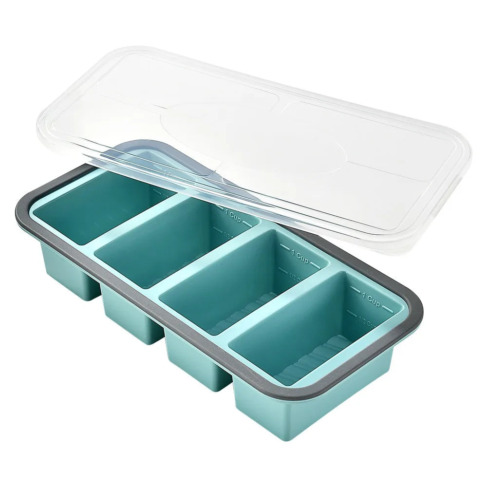2/3/4 Grid Compartment Lunch Box – Microwave Safe Food Container Compartment Lunch Box Richie's 4grid-blue