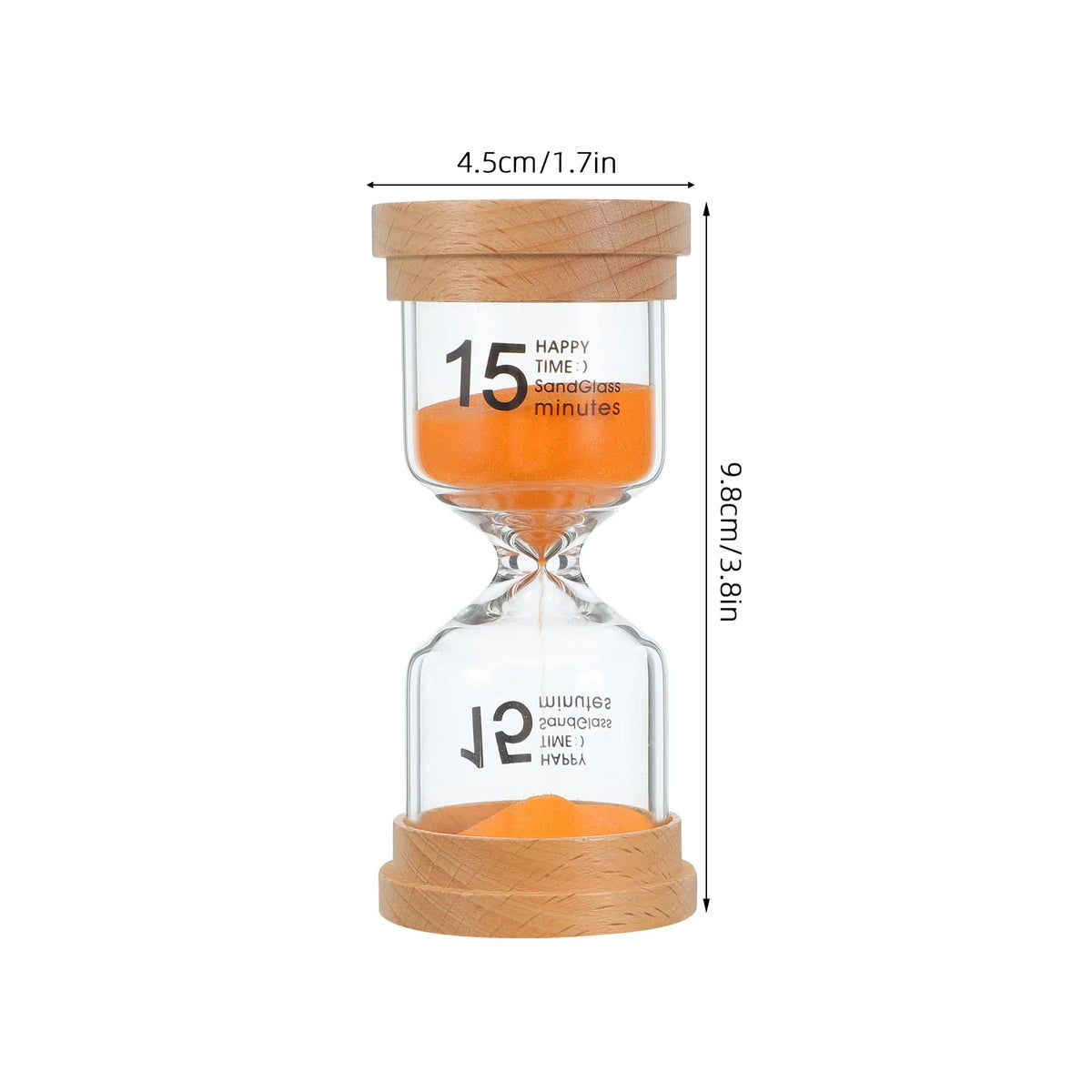 Wooden 15-Min Hourglass Sand Timer – Desk Decor & Meditation Hourglass Sand Timer Richie's
