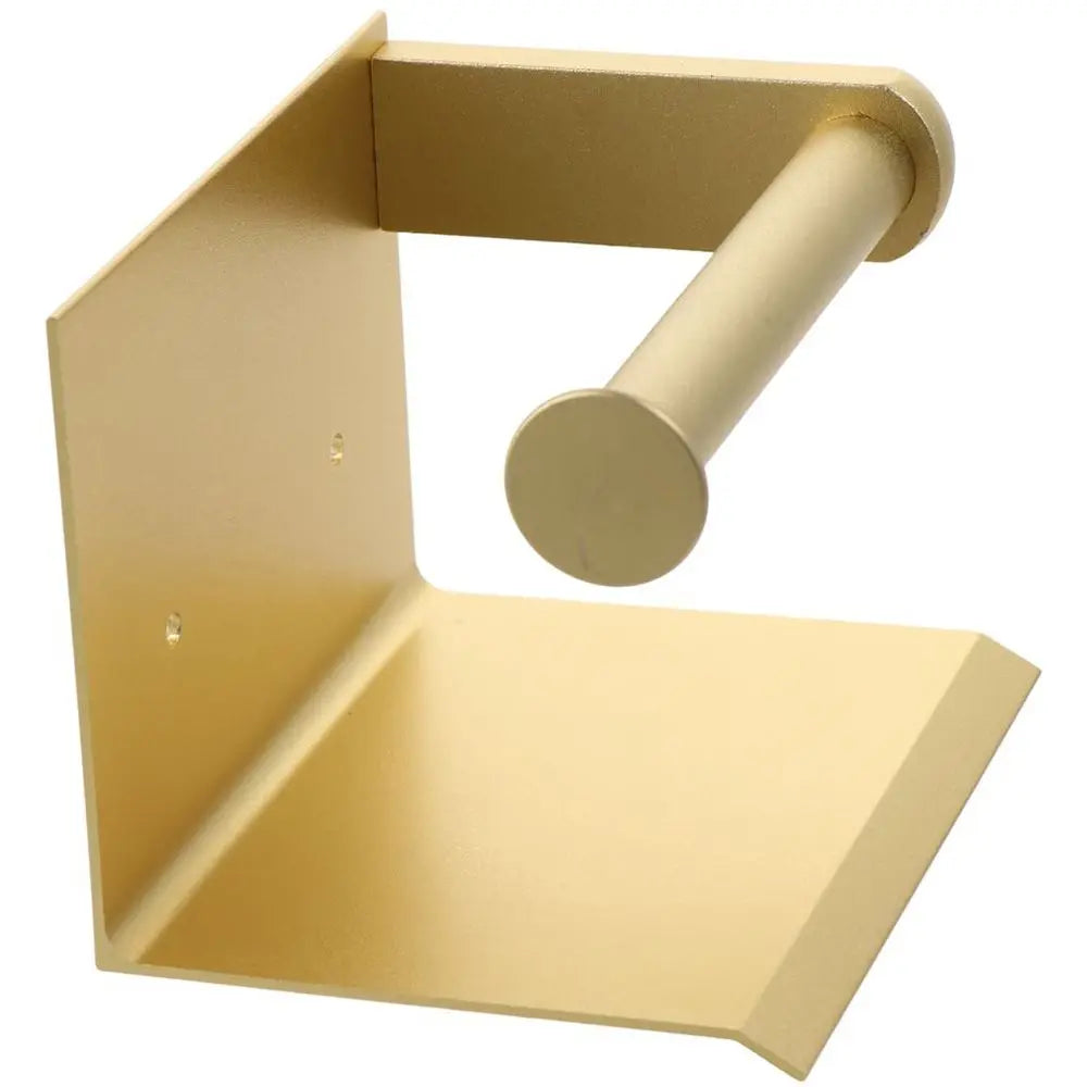 Brushed Gold Toilet Paper Holder with Phone Shelf | 304 Steel Toilet Paper Holder Richie's