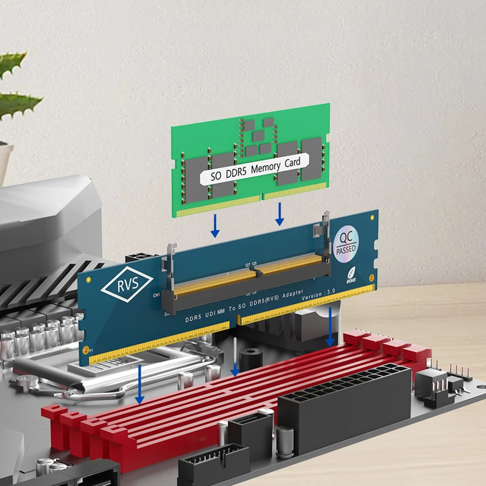 DDR5 SO-DIMM to DIMM Adapter | Laptop RAM to Desktop RAM Adapter Card Richie's