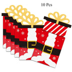 10 Pcs Santa Christmas Gift Exchange Cards & Cash Holders Christmas Gift Cards Richie's 10 Pcs