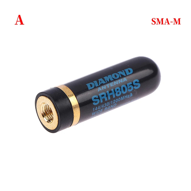 SRH805S Dual Band Antenna UHF VHF SMA-M for YAESU Walkie Talkie Dual Band Antenna Richie's A