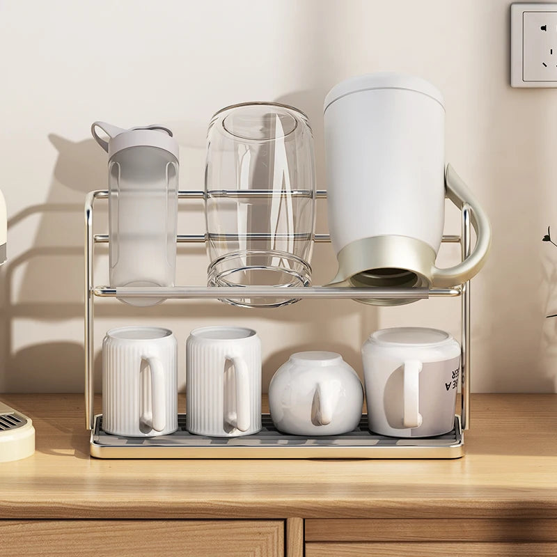 Stackable Stainless Steel Cup & Bowl Kitchen Storage Rack Kitchen Storage Rack Richie's