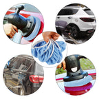 12-Pack Microfiber Car Polishing Bonnet Pads 5–6 Inch Wax Applicator Car Polishing Pads Richie's