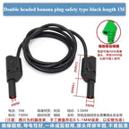 Banana Plug to Crocodile Clip Test Wire Set – Red & Black Test Lead Set Richie's C to C Black 1PCS