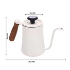 550ml Pour Over Coffee Kettle – Stainless Steel & Wood Handle Pour Over Kettle Richie's