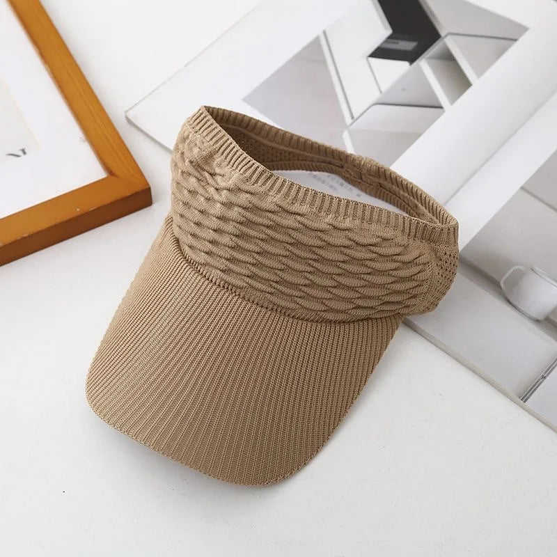 Women's Breathable Knit Sun Hat – Long Brim Beach Cap Women's Sun Hat Richie's