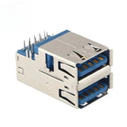 5-Pack Dual-Layer USB 3.0 Type-A Female Socket Connector DIP USB Socket Connector Richie's