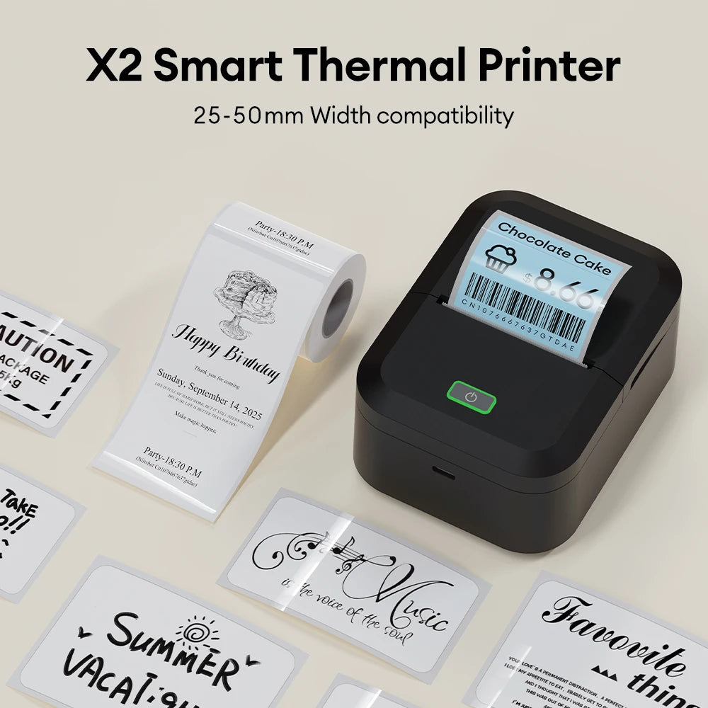 Marklife X2 Mini Bluetooth Thermal Label Printer – Inkless Thermal Label Printer Richie's
