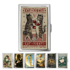 Vintage Metal Card Case – Snap-Close Business Card Holder Metal Card Case Richie's