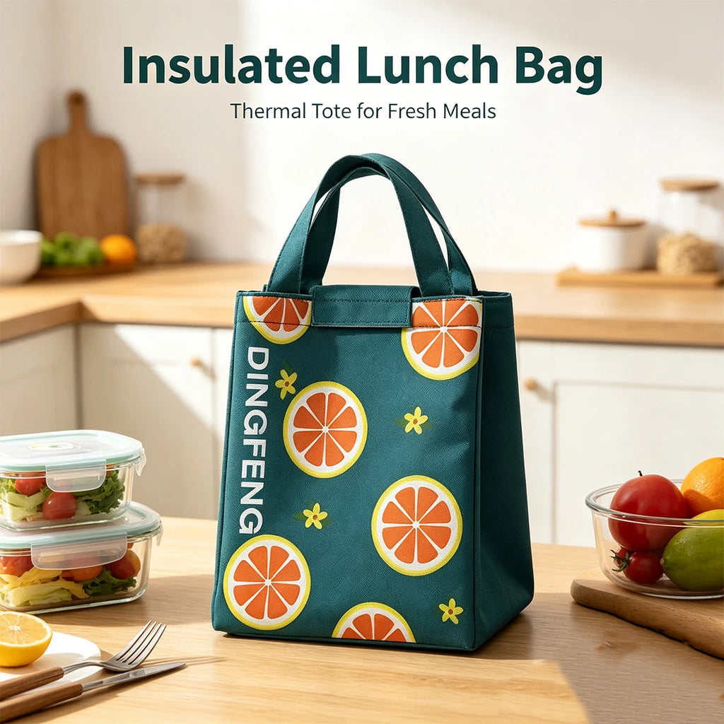 Insulated Lunch Bag Aluminum Foil Waterproof Meal Tote Insulated Lunch Bag Richie's