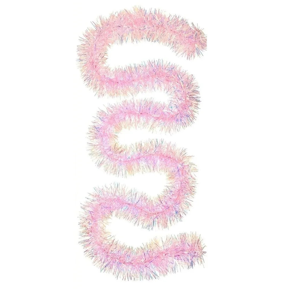 2M Pink Tinsel Garland – Sparkling Christmas & Party Decor Christmas Garland Richie's Deep Sapphire