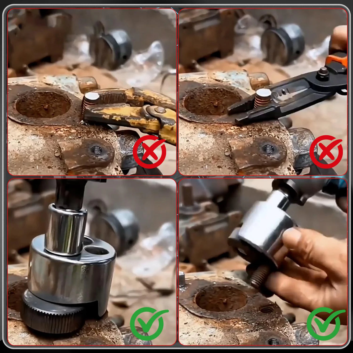 1/2" Drive Stud Remover Cam Lock Extractor 1/4"–3/4" Stud Extractor Tool Richie's