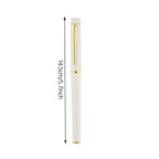 White Gold Rimmed Gel Pen 0.5mm Black Ink – Office Style Gel Pen Richie's