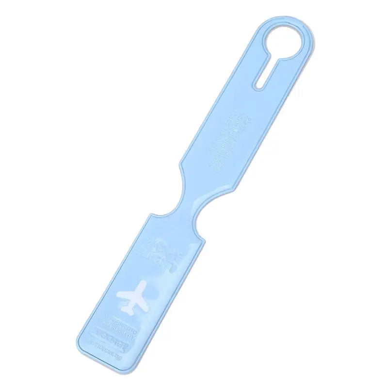PVC Luggage Tag Holder – Suitcase ID Baggage Label Cover Luggage Tag Holder Richie's Sky blue