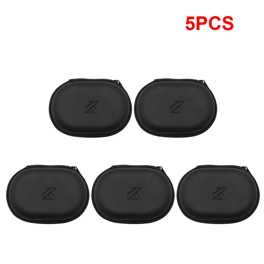 Universal PU Leather Earphones Case – Portable Storage Box Earphone Storage Case Richie's 5PCS