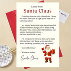 Santa Claus Greeting Card With Envelope – North Pole Letter Holiday Greeting Card Richie's