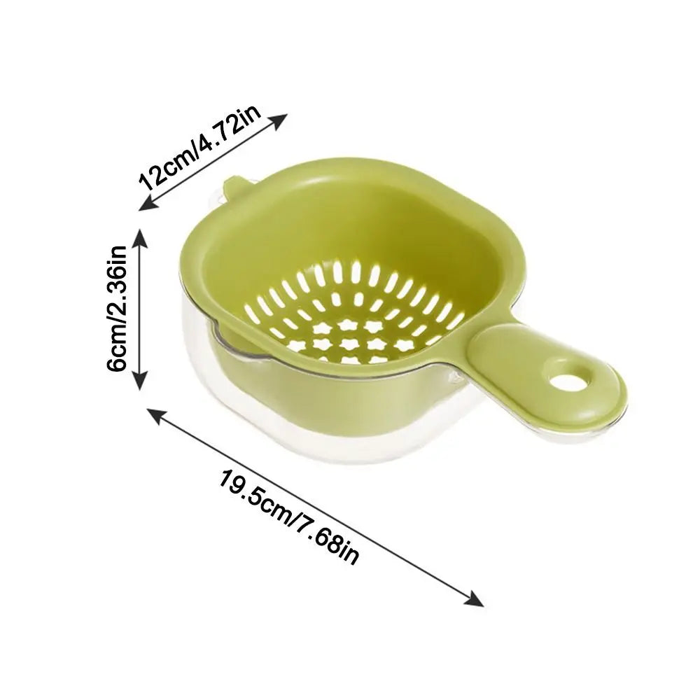 Double-Layer Drainage Basket Fruit & Vegetable Washing Bowl Drainage Washing Basket Richie's