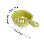 Double-Layer Drain Basket Vegetable Wash Bowl with Handle Kitchen Drain Basket Richie's