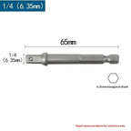 Chrome Vanadium Socket Adapter Set 1/4" 3/8" 1/2" Hex Shank Socket Adapter Set Richie's