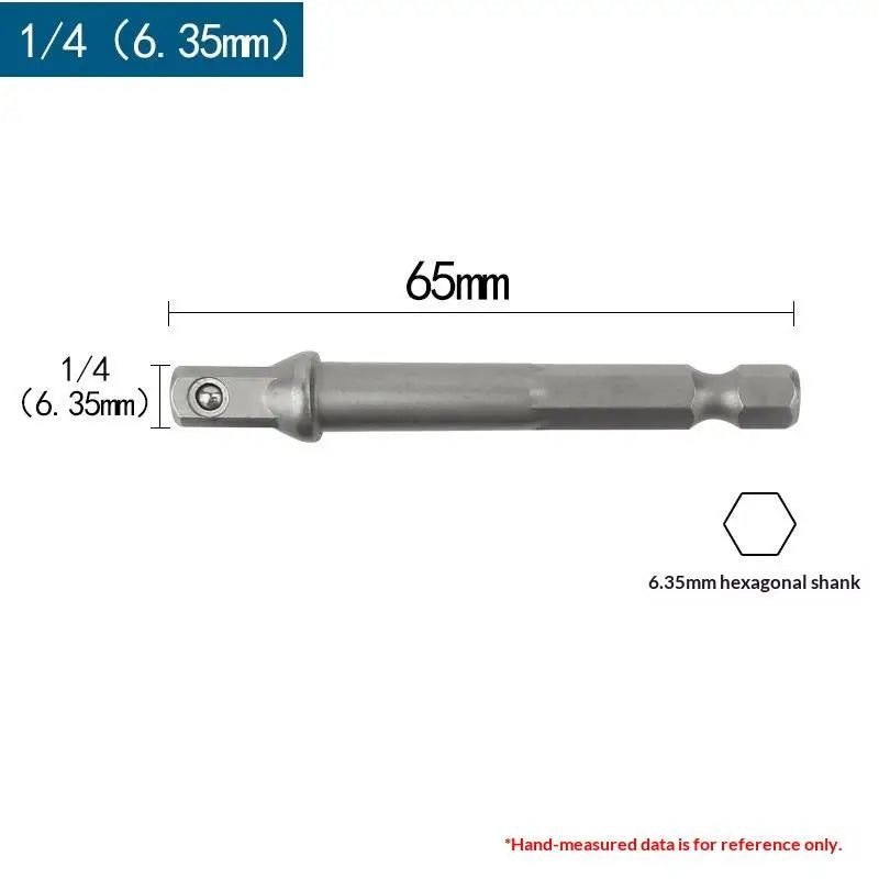 Chrome Vanadium Socket Adapter Set 1/4" 3/8" 1/2" Hex Shank Socket Adapter Set Richie's