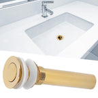 Gold Brass Flap Basin Drain – Anti-Clog Polished Finish Basin Sink Drain Richie's