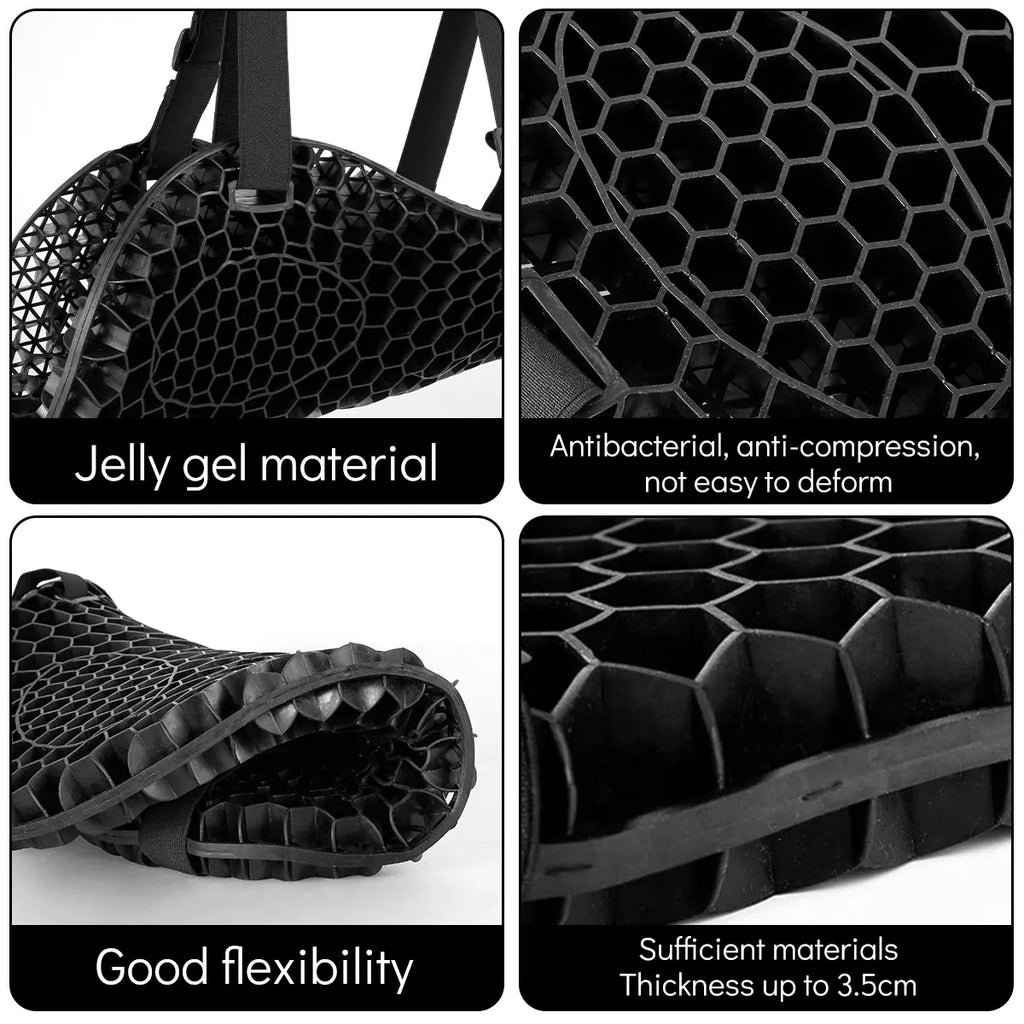 3D Honeycomb Gel Motorcycle Seat Cushion Cover – Universal Fit Motorcycle Seat Cover Richie's