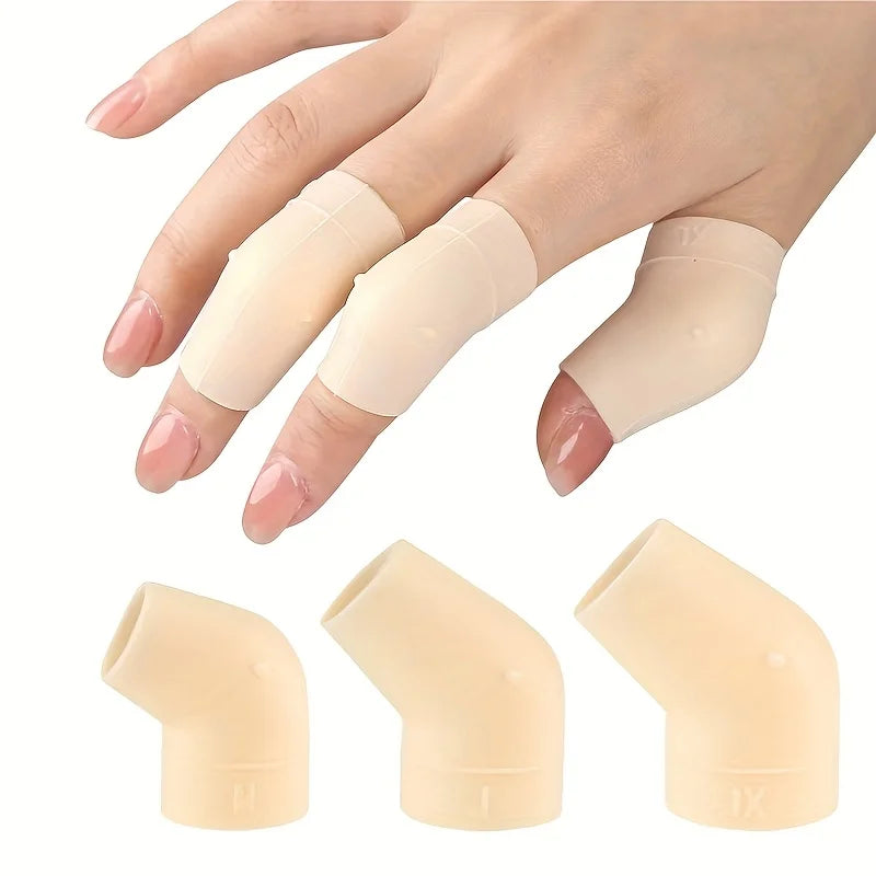 3-Pack Silicone Finger Protectors for Massage & Foot Care Silicone Finger Covers Richie's