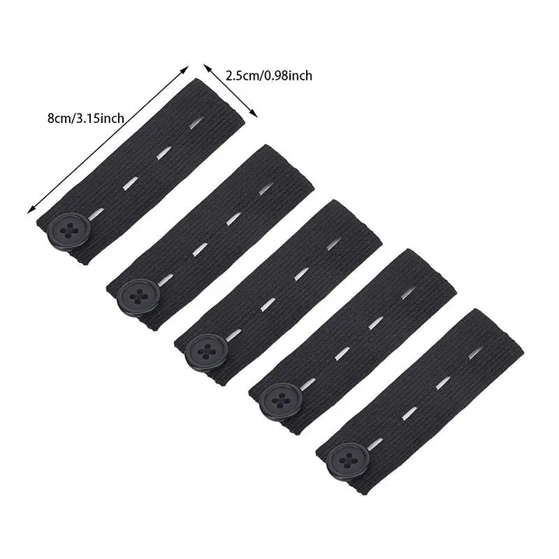 5-Pack Jeans Waist Extender Buckles – Adjustable Elastic Waist Extender Buckles Richie's