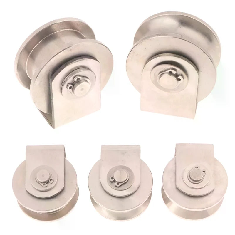 Stainless Steel Sliding Door Roller Pulley U V H Shape + Bearing Sliding Door Pulley Richie's
